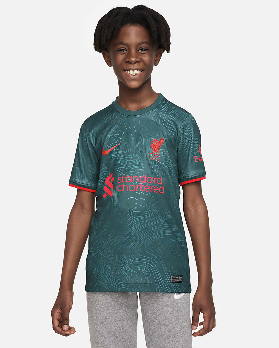 Liverpool F.C. 2022/23 Stadium Third Older Kids' Nike Dri